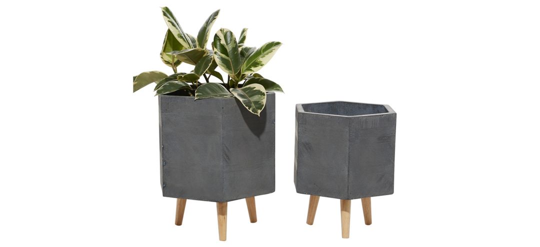 Ivy Collection Wyvernwoode Planter - Set of 2