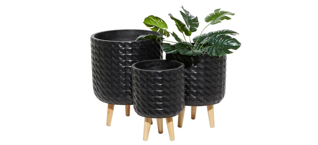 241328470 CosmoLiving Threaderella Planter - Set of 3 sku 241328470