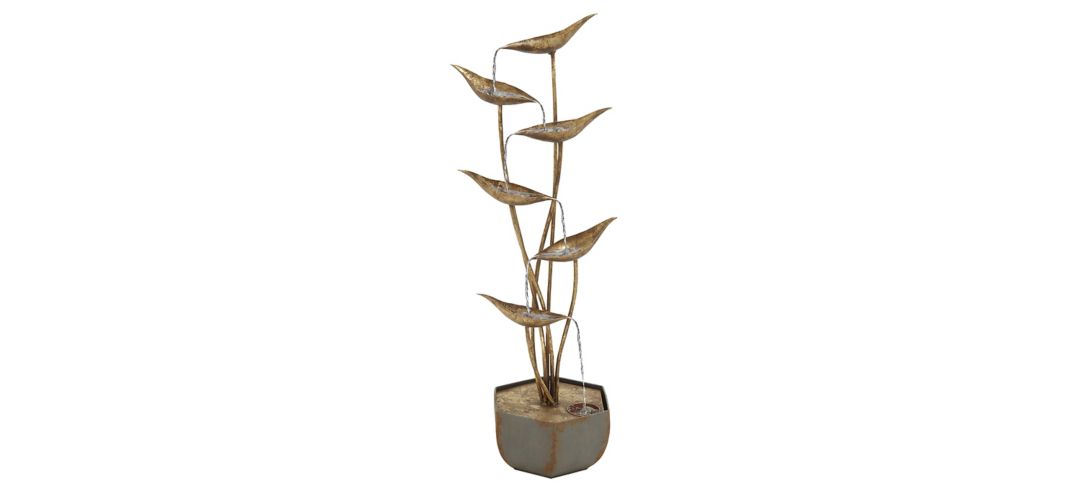 Ivy Collection Gold Metal Fountain