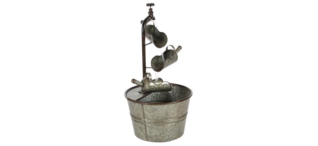 Ivy Collection Gray Metal Fountain