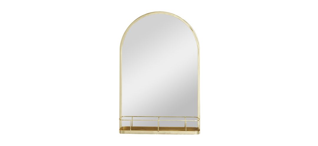 300115370 Ivy Collection Gold Metal Wall Mirror sku 300115370