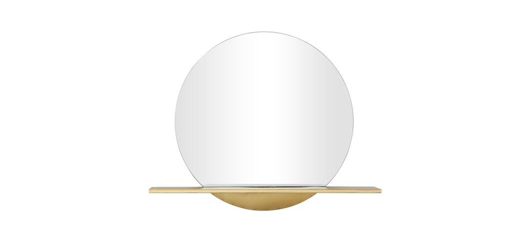 300116260 Ivy Collection Gold Metal Glam Wall Mirror sku 300116260