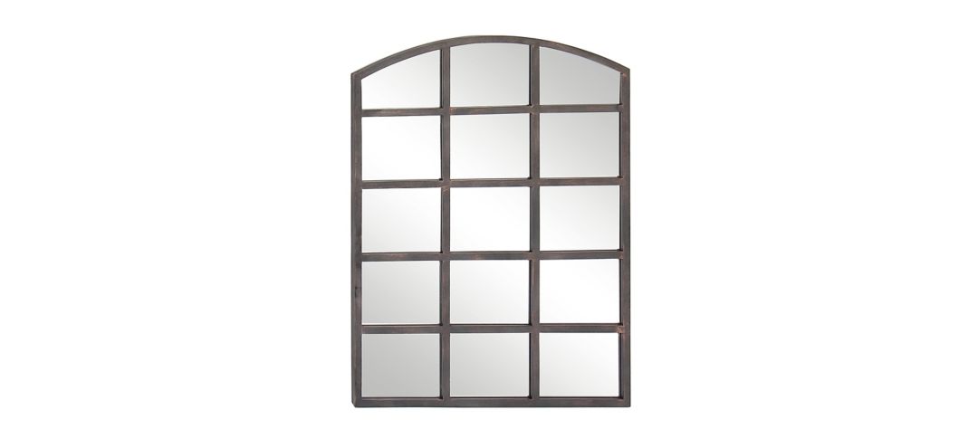 Ivy Collection Metal Wall Mirror