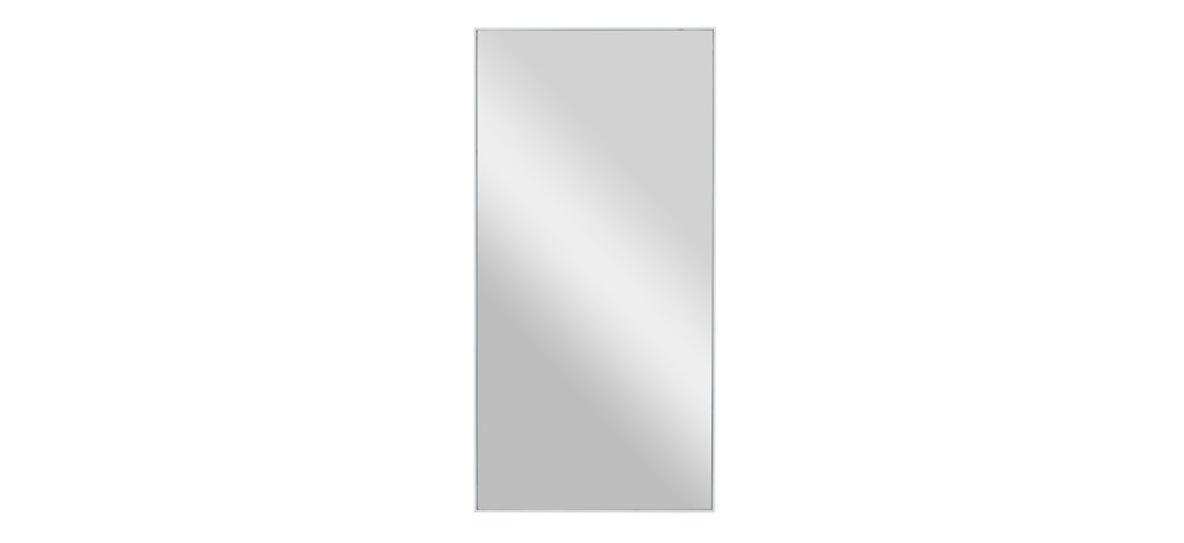 300144590 Ivy Collection White Wood Wall Mirror sku 300144590