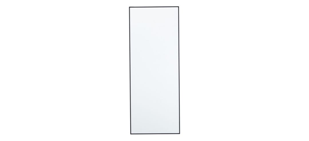 300144600 Ivy Collection Black Wood Wall Mirror sku 300144600