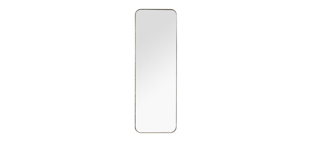 Ivy Collection Gold Metal Wall Mirror