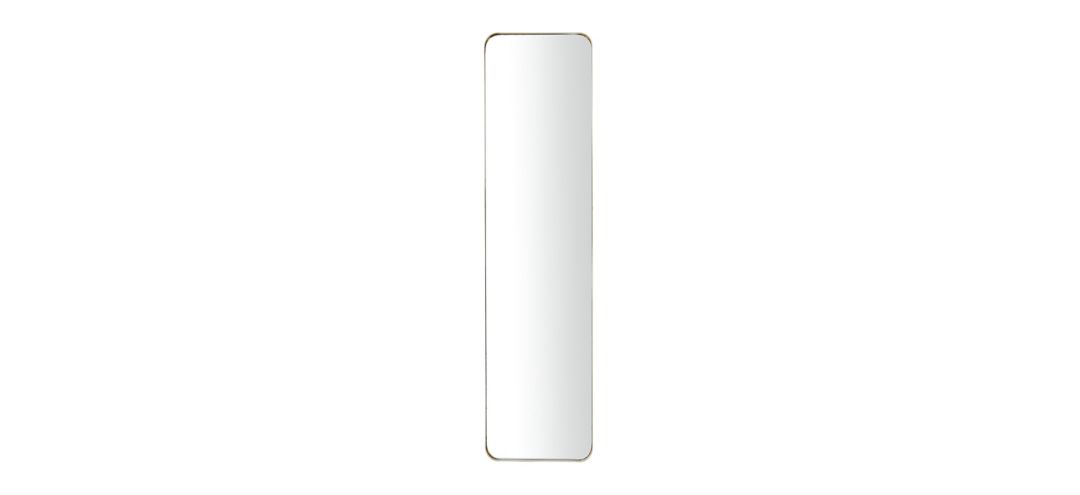 Ivy Collection Gold Metal Wall Mirror