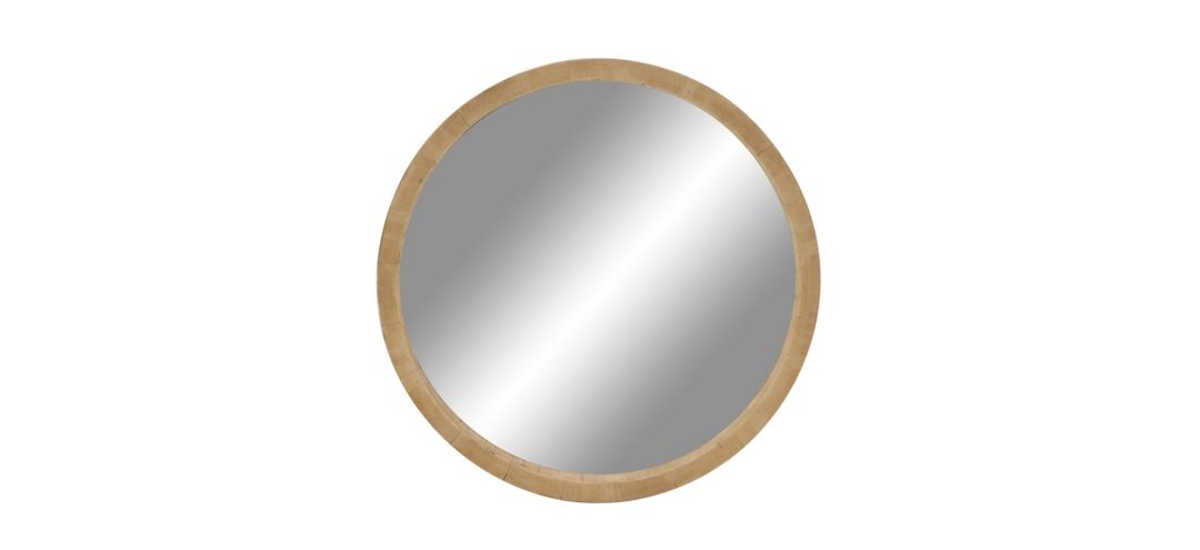 300145720 Ivy Collection Natural Wood Wall Mirror sku 300145720