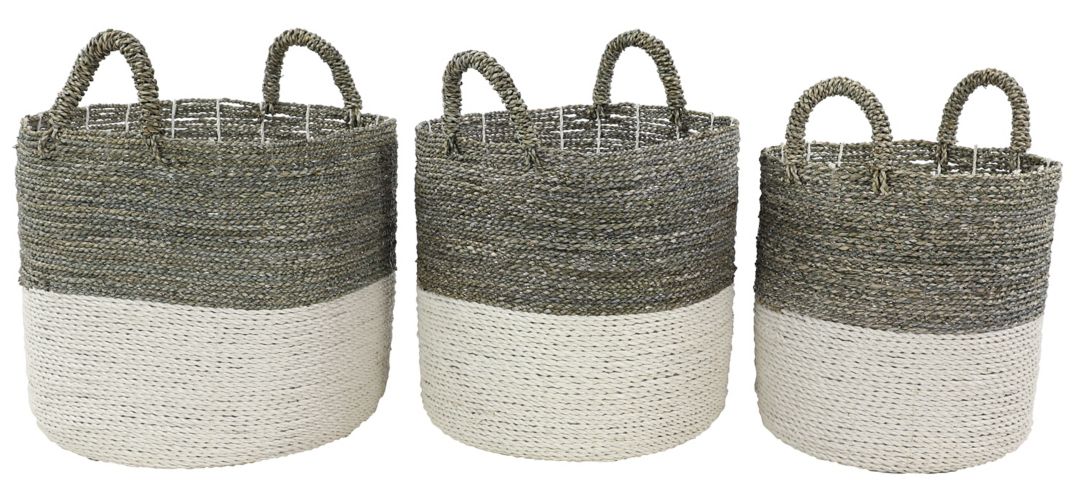 374109070 Ivy Collection Storage Baskets - Set of 3 sku 374109070