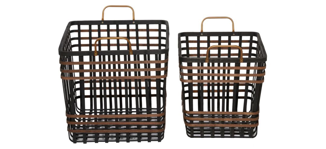 374109120 Ivy Collection Storage Baskets - Set of 2 sku 374109120