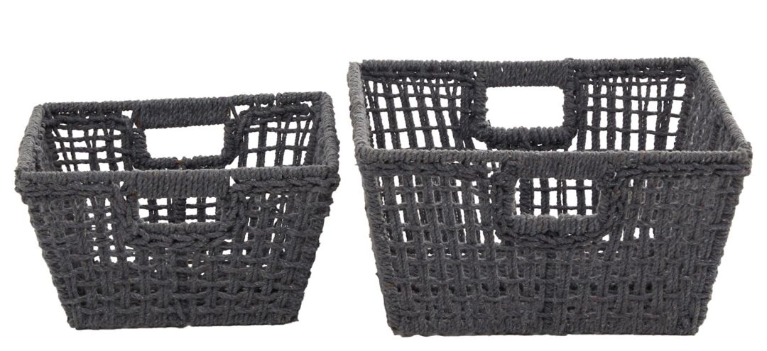 Ivy Collection Alia Storage Basket - Set of 2