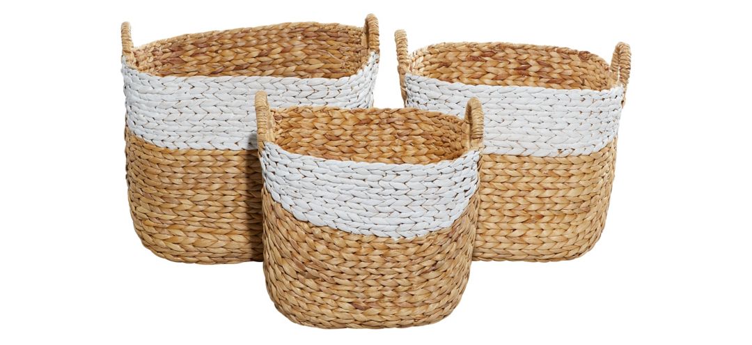551093 Ivy Collection Storage Baskets - Set of 3 sku 551093