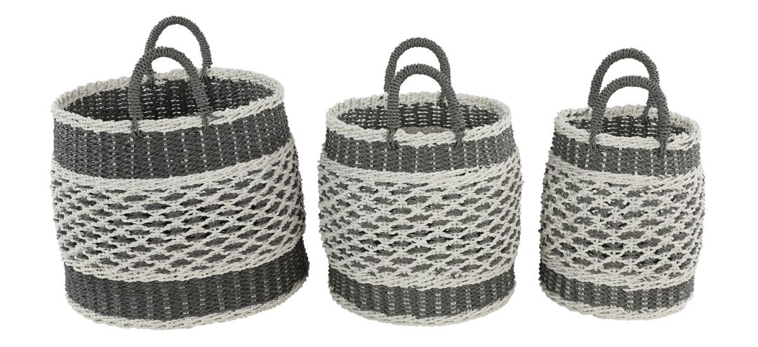 551188 Ivy Collection Storage Baskets - Set of 3 sku 551188