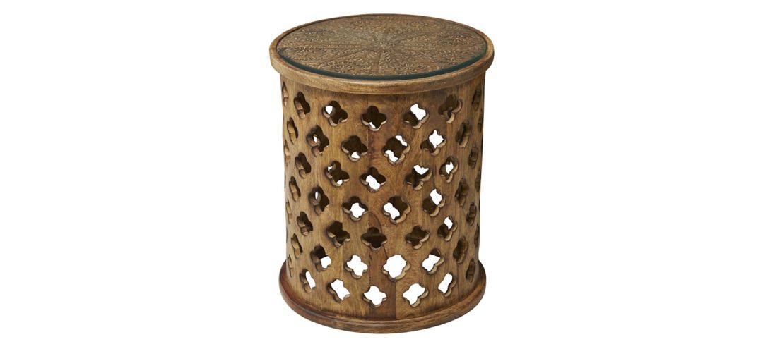 Ivy Collection Wicker Accent Table