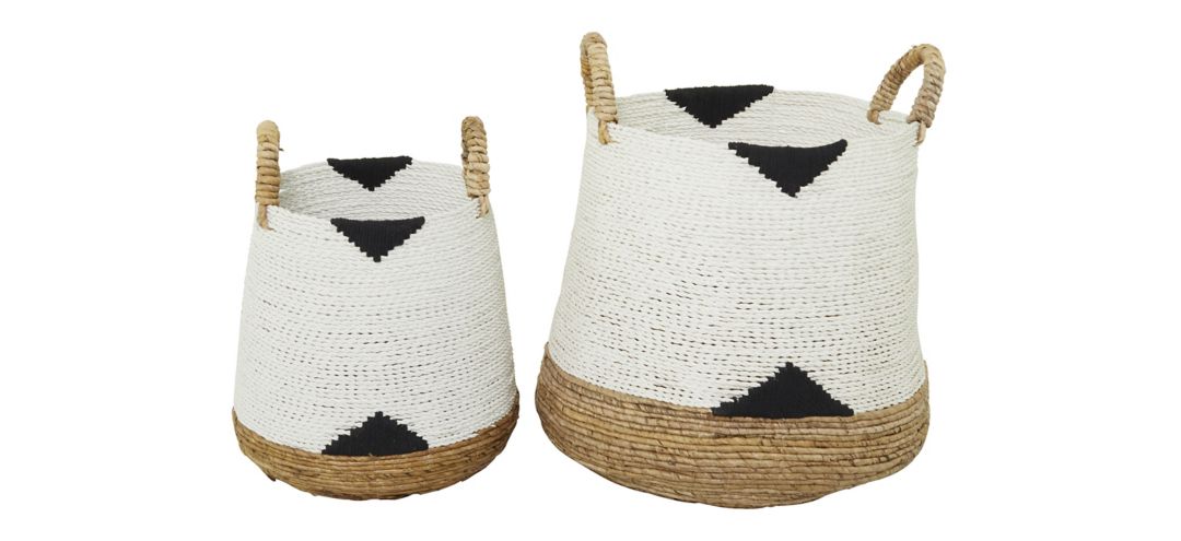 Ivy Collection Casey Basket - Set of 2