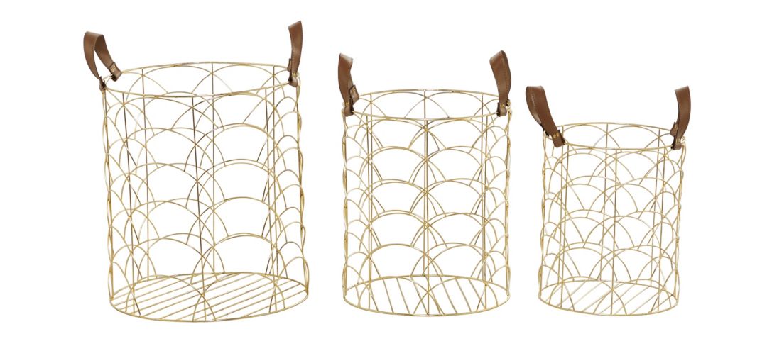 Ivy Collection Sainsbury Basket - Set of 3