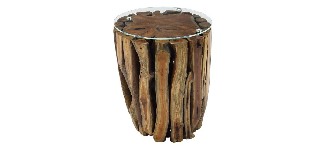 374155180 Ivy Collection Tree Trunk Accent Table sku 374155180