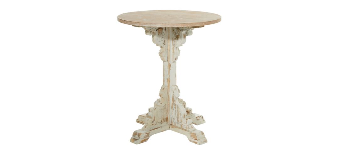 374166710 Ivy Collection Carved Accent Table sku 374166710