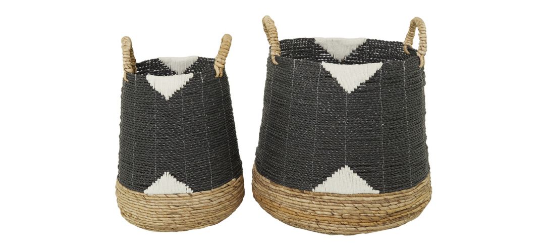 Ivy Collection Casey Basket - Set of 2