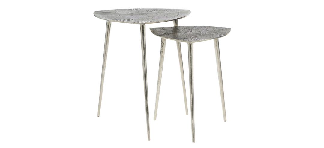 Ivy Collection Triangle Accent Table -2pc.