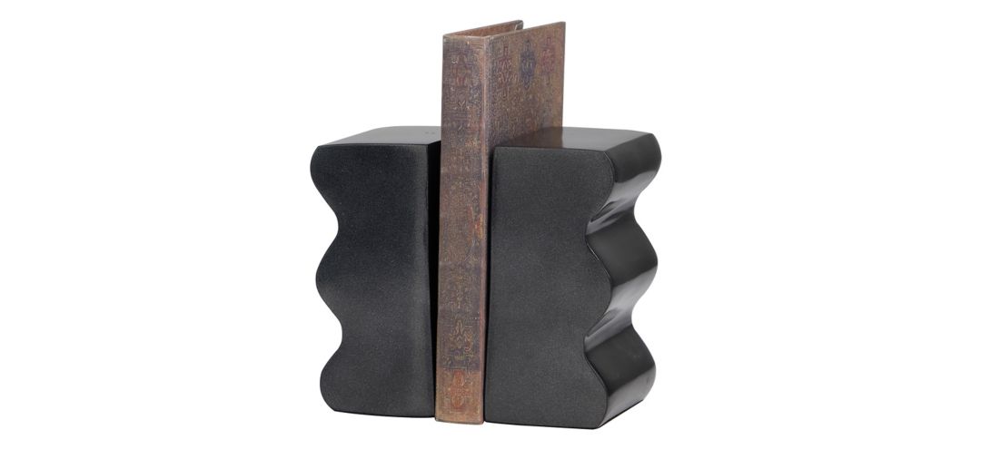 Ivy Collection Wave Inspired Bookends Set