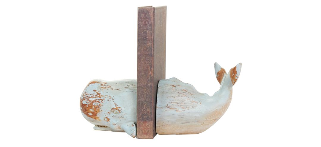 Ivy Collection Whale Bookends Set