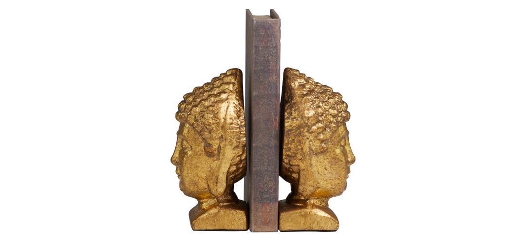 Ivy Collection Buddha Bookends Set