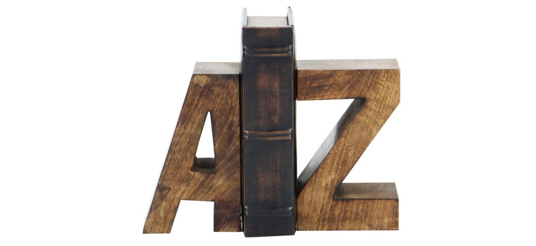 Ivy Collection A Z Bookends Set