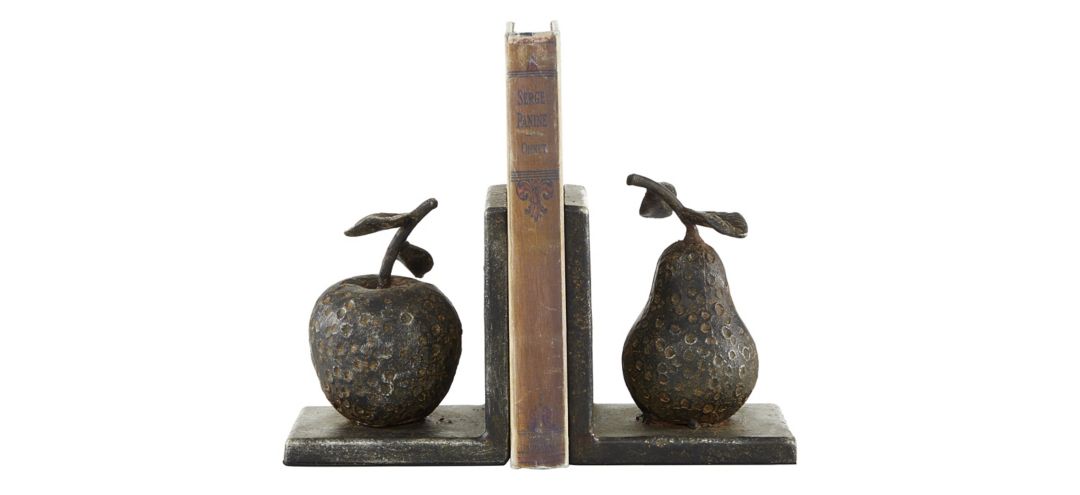 552376 Ivy Collection Apple and Pear Fruit Bookends Set sku 552376