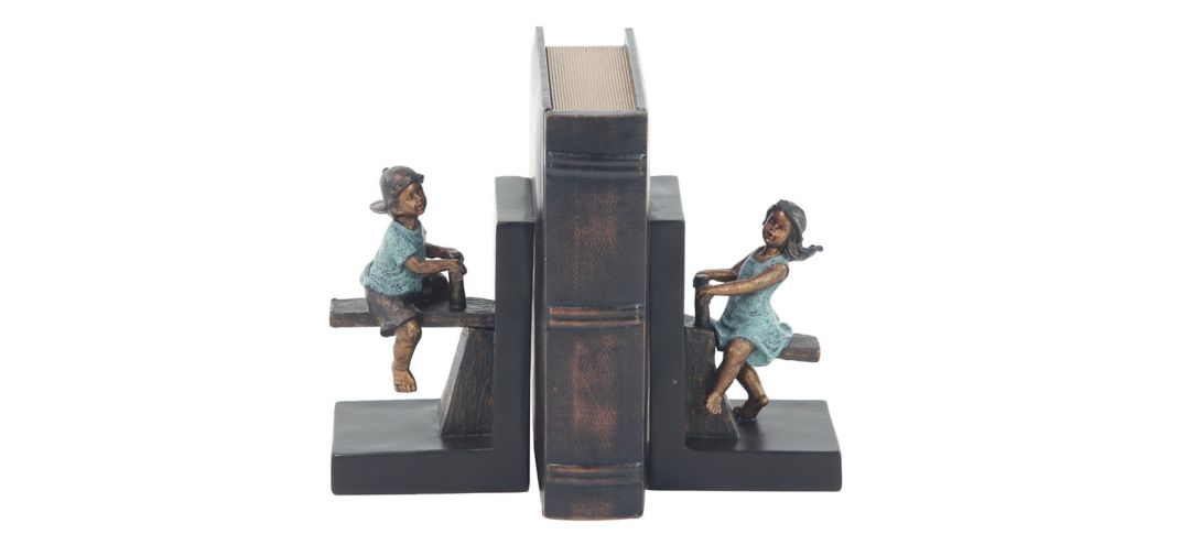 Ivy Collection People with Swing Bookends Set