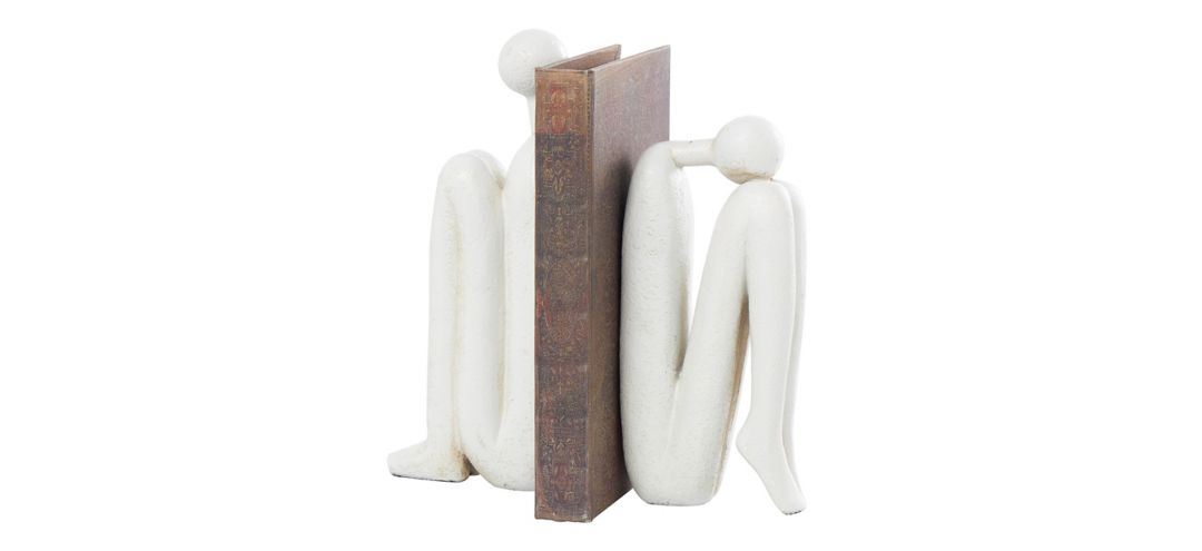 Ivy Collection People Tucked Bookends Set