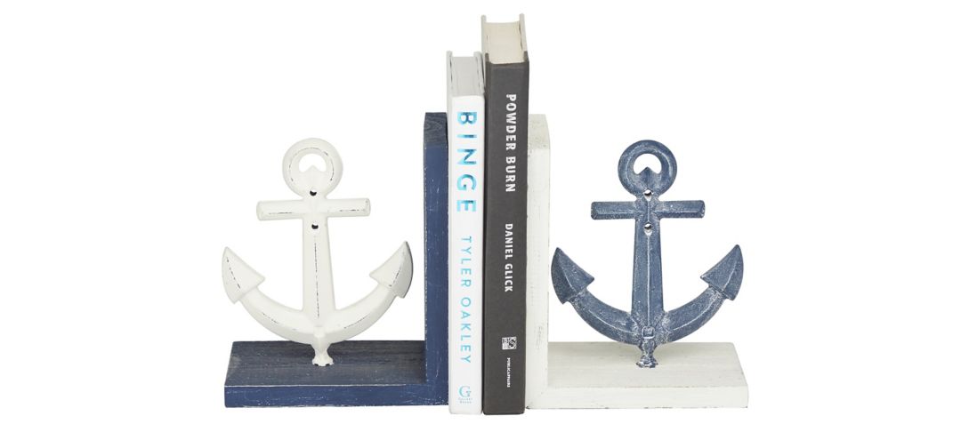 Ivy Collection Anchor Bookends Set