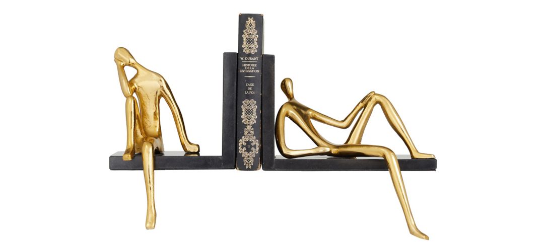 Ivy Collection Sitting People Bookends Set