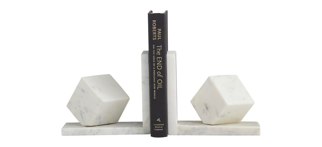 Ivy Collection Cube Orb Bookends Set