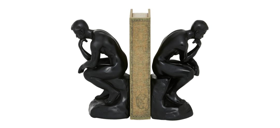 Ivy Collection The Thinker People Bookends Set