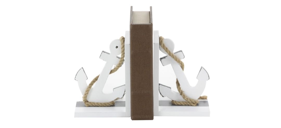 Ivy Collection Anchor with Rope Bookends Set