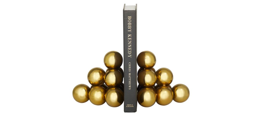 Ivy Collection Stacked Orb Bookends Set