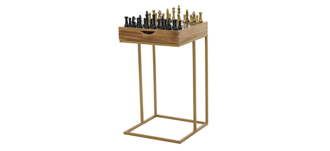 Ivy Collection Chess Accent Table