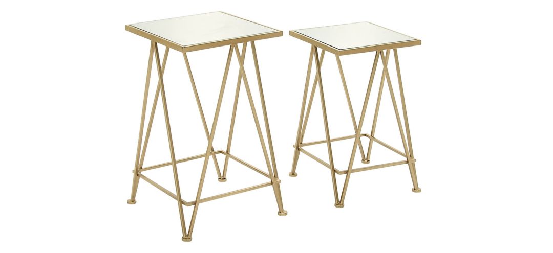 Ivy Collection Square Accent Table -2pc.