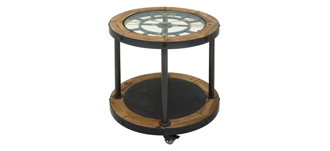 Ivy Collection Clock Accent Table
