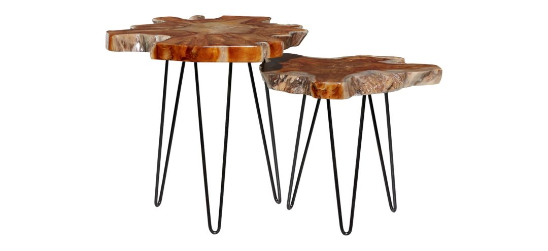 Ivy Collection Leaf Accent Table -2pc.