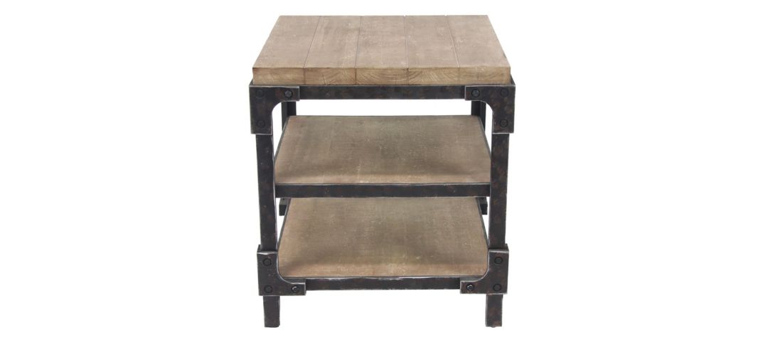 Ivy Collection Industrial Accent Table