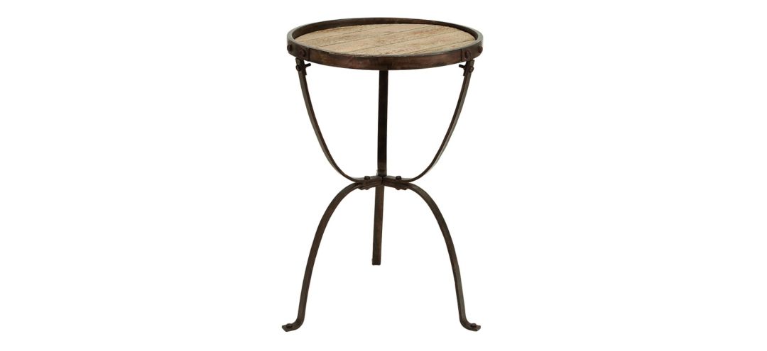 Ivy Collection Industrial Accent Table