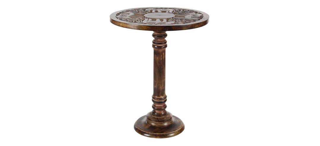 Ivy Collection Carving Accent Table