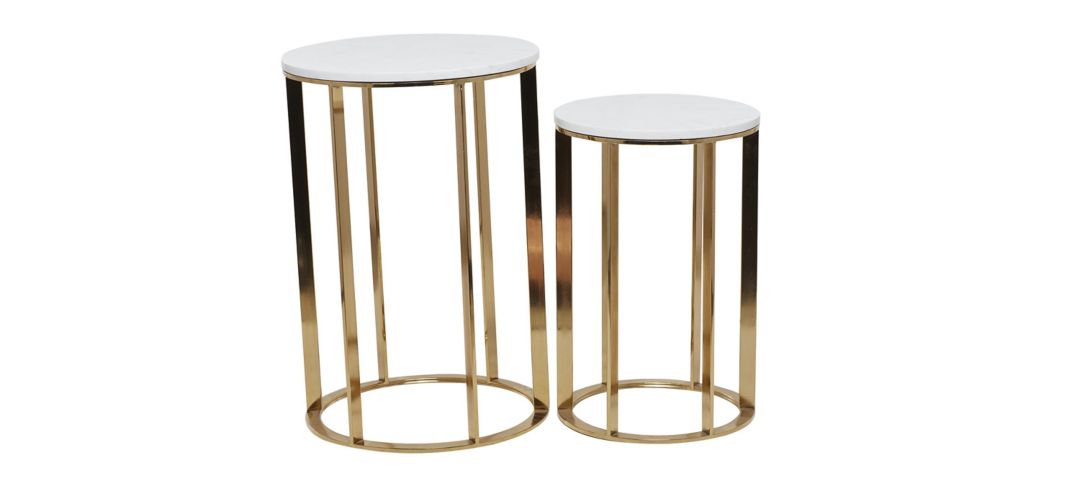 Ivy Collection Drum Accent Table -2pc.