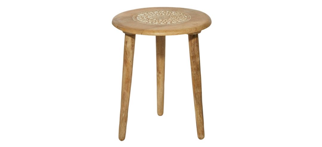 374386810 Ivy Collection Drum Accent Table sku 374386810