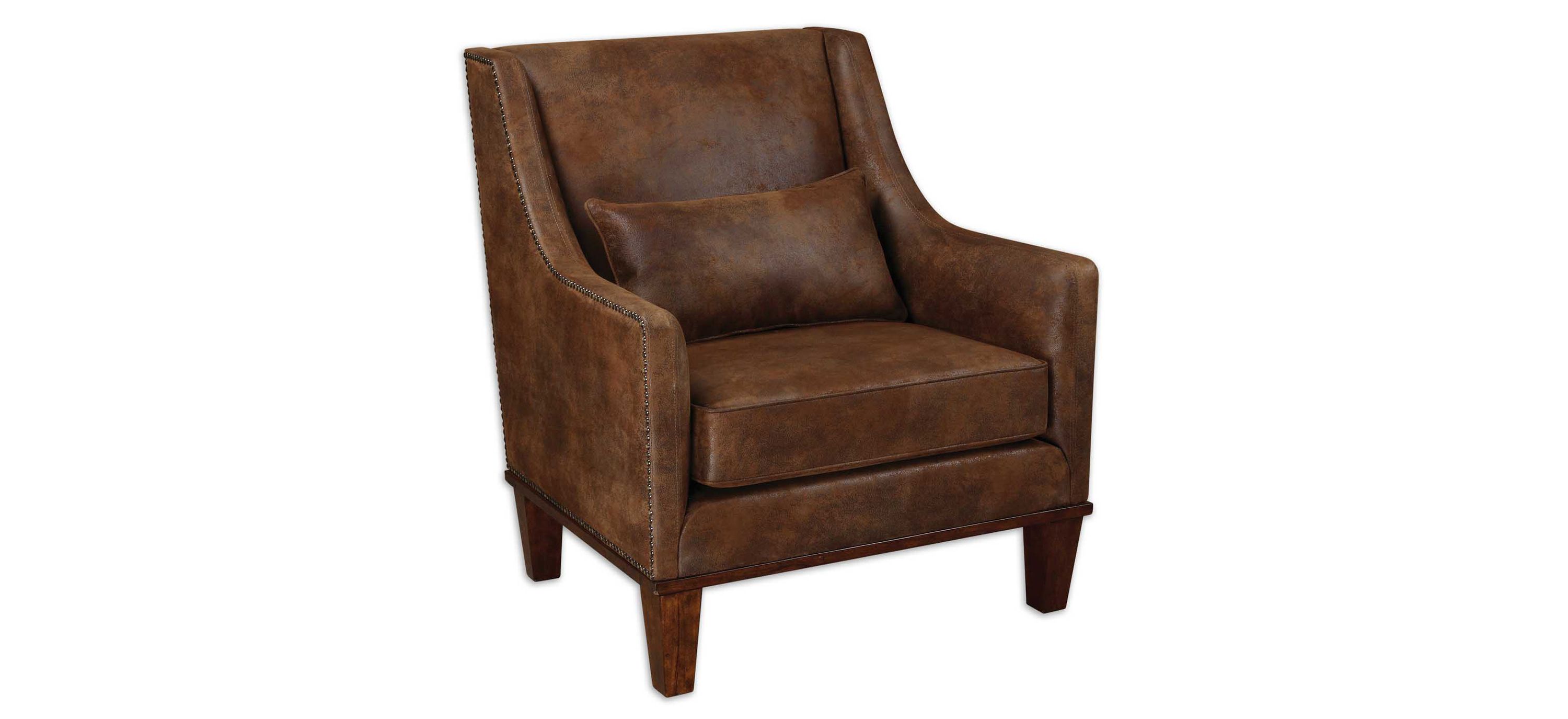 Clay Faux Leather Accent Chair