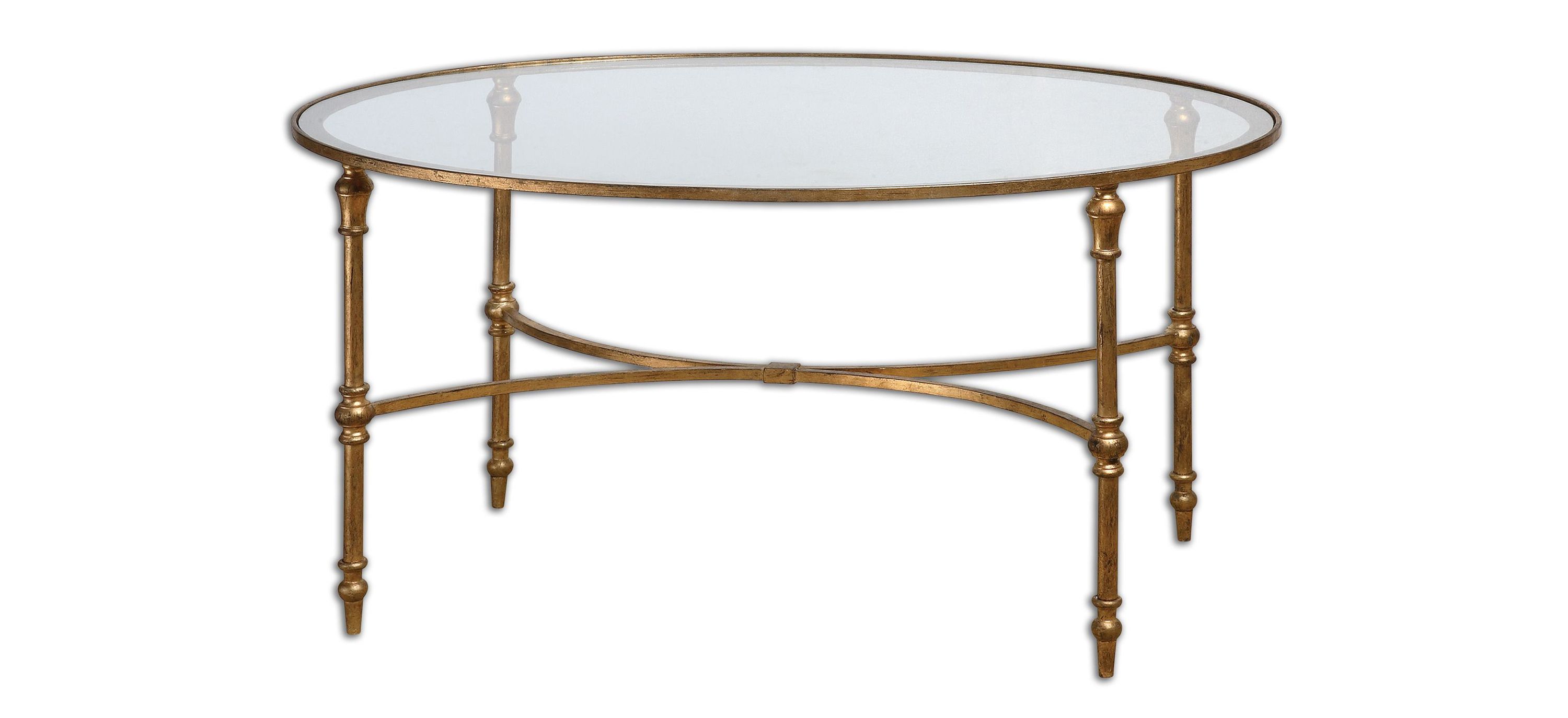 Vitya Oval Glass Coffee Table
