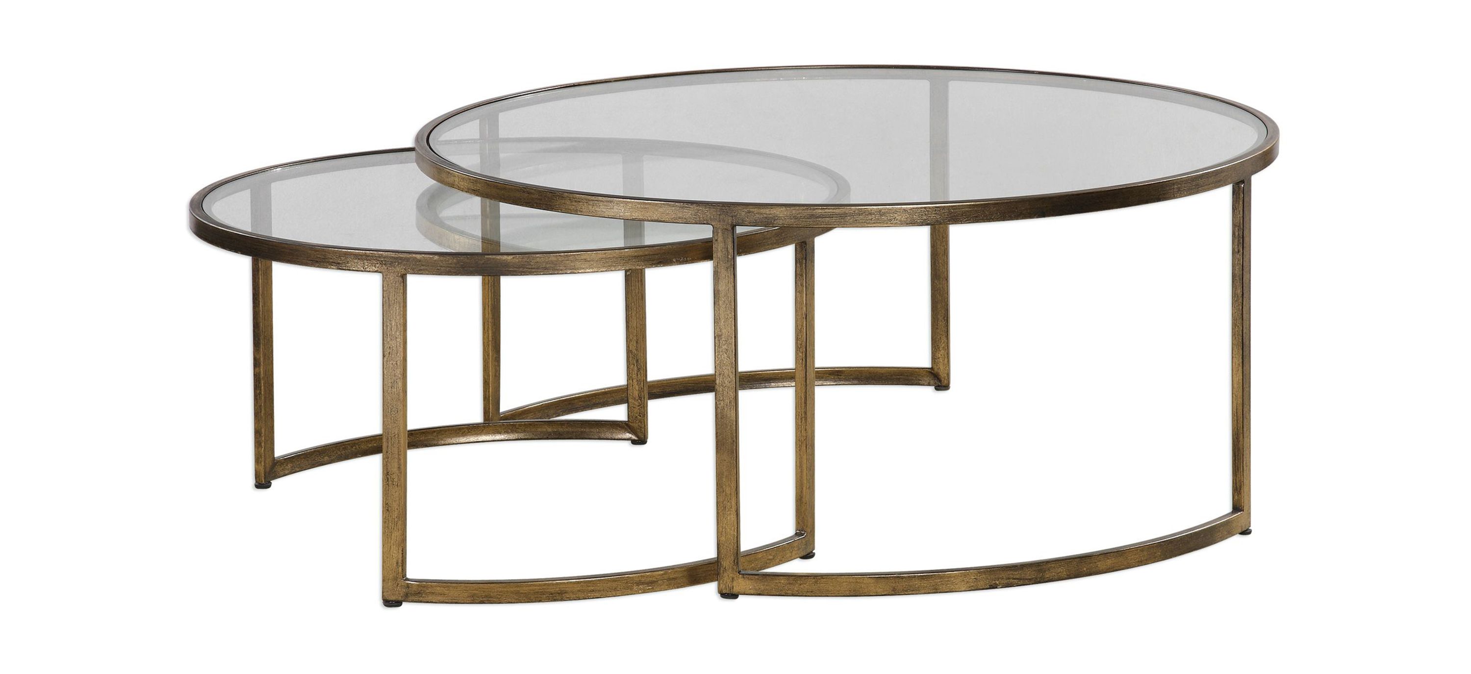 Rhea Round Nesting Coffee Table