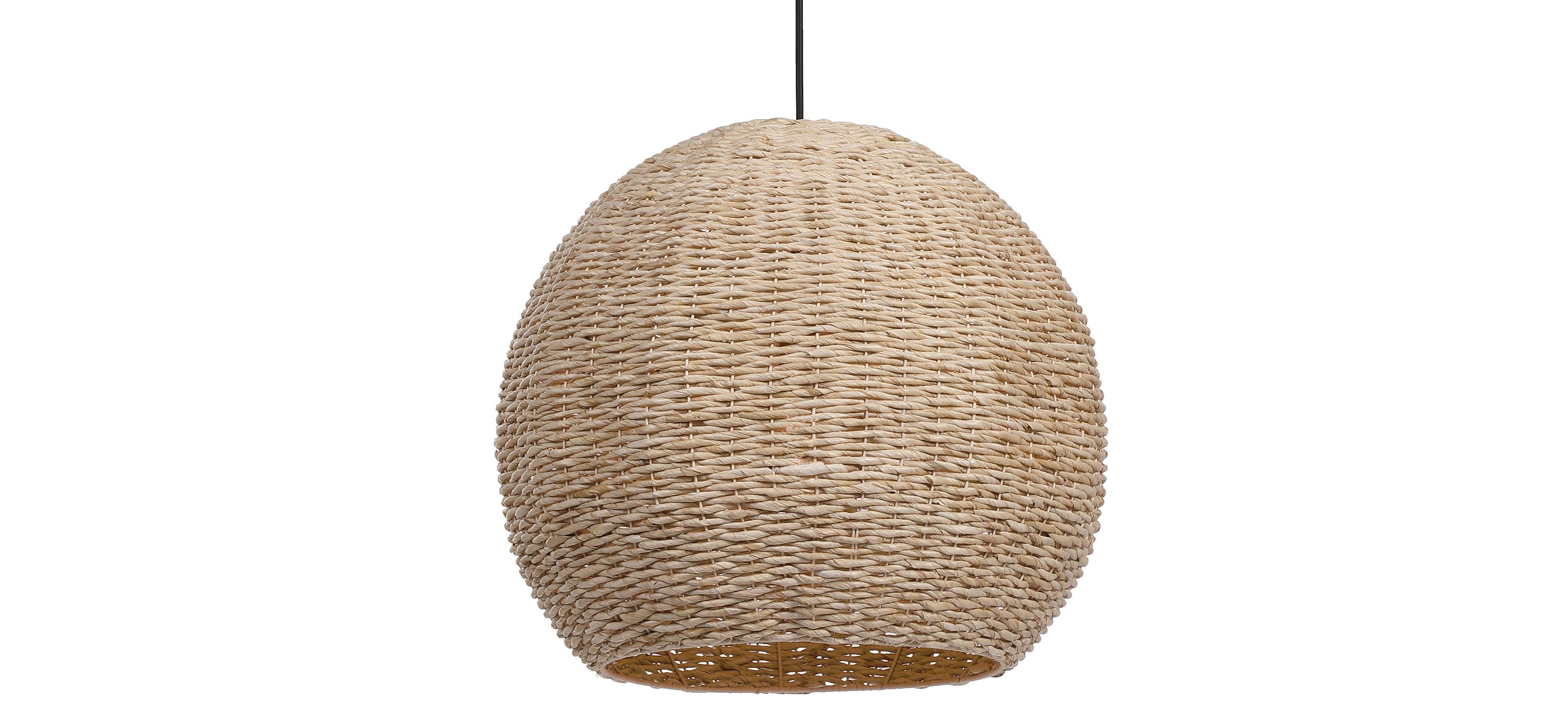 Seagrass Dome Pendant Light